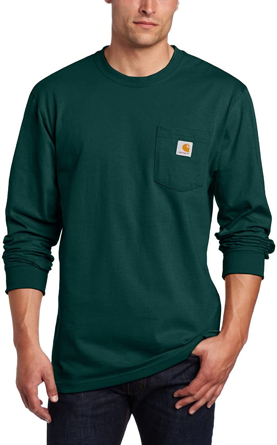 Carhartt Men's Loose Fit Heavyweight Long-Sleeve Pocket T-Shirt - Image 2